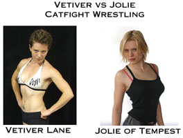 Veve Lane vs Jolie of Tempest, Female Catfight Wrestling Video