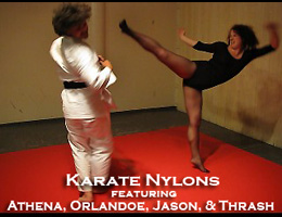 Karate Nylons Fantasy Martial Arts Video