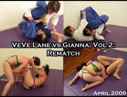VeVe Lane vs Gianna: REMATCH: Competitive Female Submission Wrestling Video